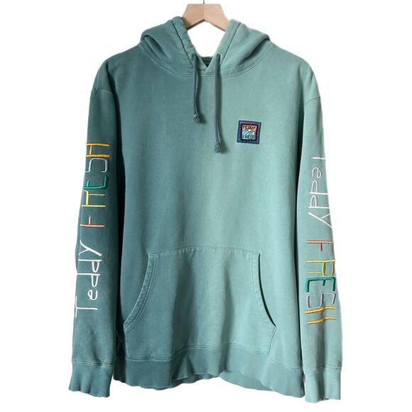Teddy Fresh Other - Teddy Fresh Teal Ombre Pastel Hoodie with Embroidered Logo Size Large